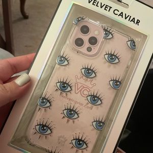 Velvet Caviar evil eye case for iPhone 12/12 Pro